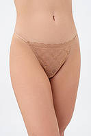 Жіночі труси стрінги мереживні Giulia Mia 2112/31 S Beige-macchiato