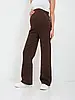 Джинси палаццо для вагітних із коттону шоколад (розміри: XS-5XL), фото 2
