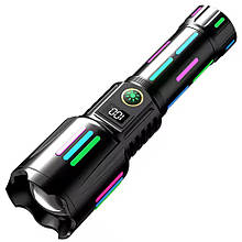 Ліхтар night vision fluorescence W515-PM10-TG, індикація заряду, Power Bank, 1x26650, ЗП Type-C, zoom