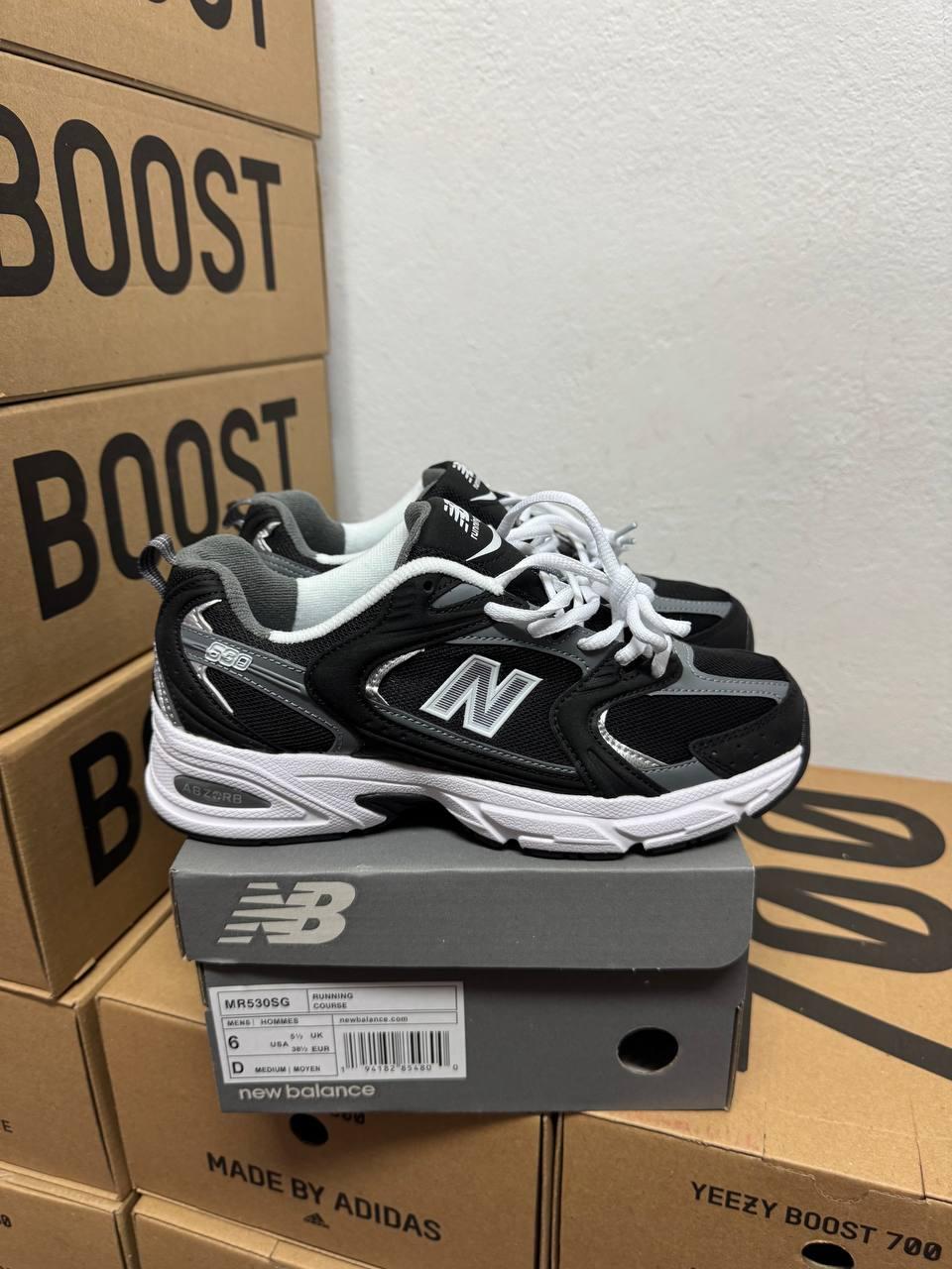 New balance 530 black grey, фото 1