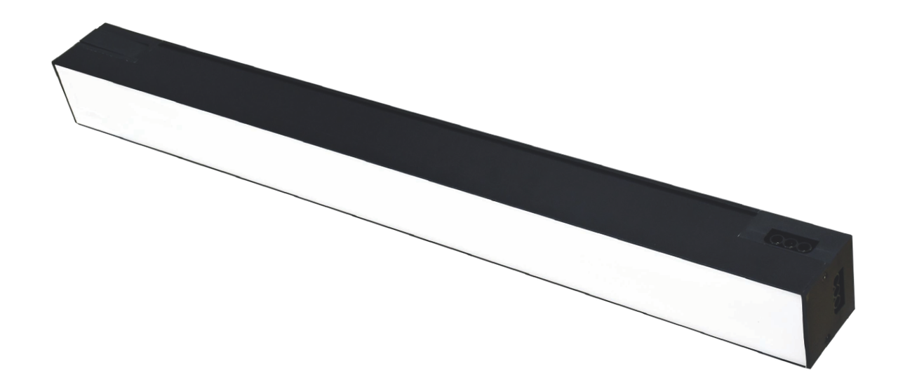 LED світильник VELMAX V-LML-50W, 3000K-4000K-6500K, магістральний, чорний, конектор, кріплення, 230V