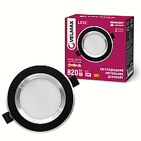 LED світильник VELMAX V-DR-Bl, 9W, 3000-6500K, чорний, з перемикачем, 230V
