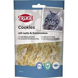 Ласощі для котів Trixie (Тріксі) Cookies with Salmon & Catnip печиво з лососем та котячою м’ятою 50 г