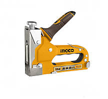 Степлер будівельний під скобу 11.3×0.7×4-14 мм INGCO Super Select HSG14018