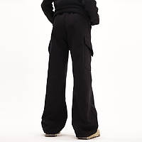 Штани дитячі для дівчинки Gabbi BRTD-24-1 тринитка начіс зима р.140 чорний
