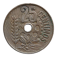 Іспанія 25 сентимів, 1934