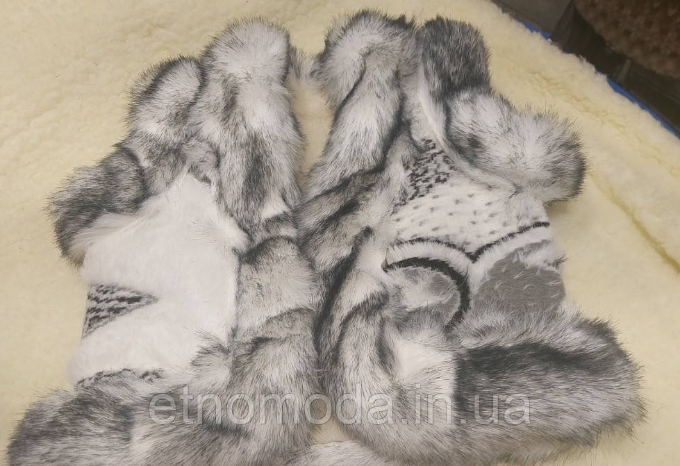 Жилет дитячий із овчини, елементи з еко-кроля