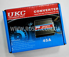 Автомобільний конвертер 24 V to 12 V — UKC Converter 45A