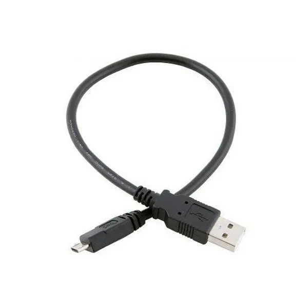 Дата-кабель Atcom 9174 0.8m USB(тато) - microUSB(тато) Black, фото 1