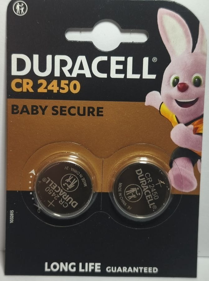 Батарейка Duracell CR 2450 3V літієва 2 шт. на блістері, фото 1