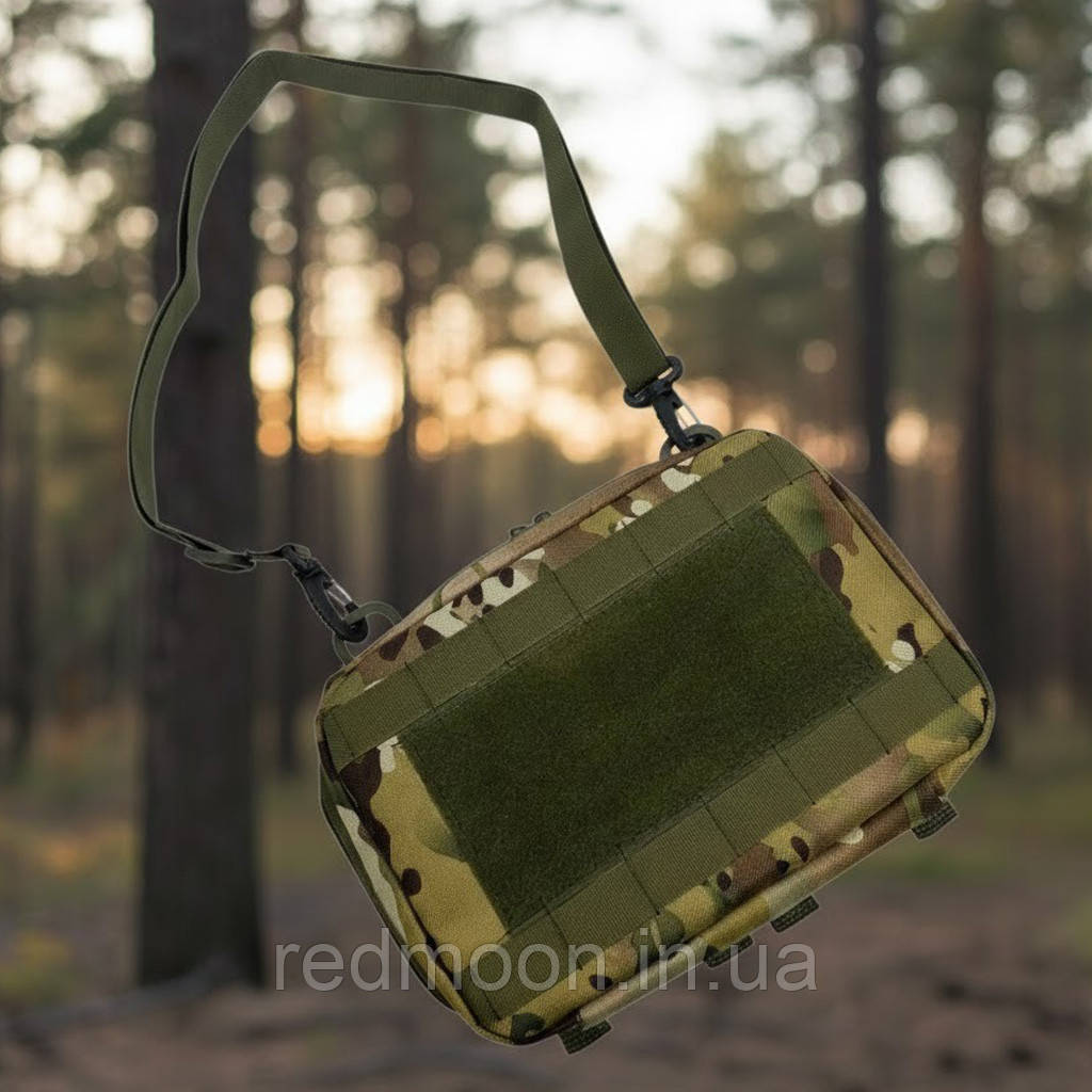 Підсумок для планшета 11" на системі Molle, 27×19×5 см, Мультикам / Тактична сумка для планшета / Підсумок чохол для планшета, фото 1