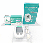 Прилад для вимірювання цукру + 50 тестів, від батарейки, GS61 / Глюкометр / Вимірювач цукру в крові, фото 7