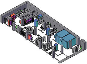 2) Проект реконструкції блока їдальні шкільного харчування на 400 порцій

Загальна характеристика: площа реконструкції - 195м2, тип сировини - первинна.

Обладнання: Tefcold,Retigo,Hobart,Ata,Sirman,Robot Coup,3F Alimacchine,Cas, Україна