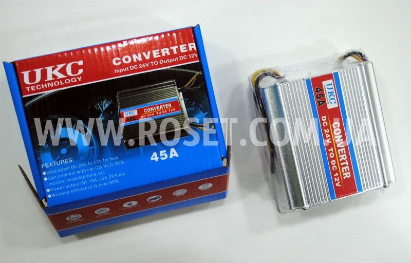 Автомобильный конвертер 24V to 12V - UKC Converter 45A - фото 5 - id-p496099370