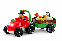 Трактор фермера з причепом М 5572 36 см. Музика, звуки, українські вірші та пісні. Світло. «Тракторець».