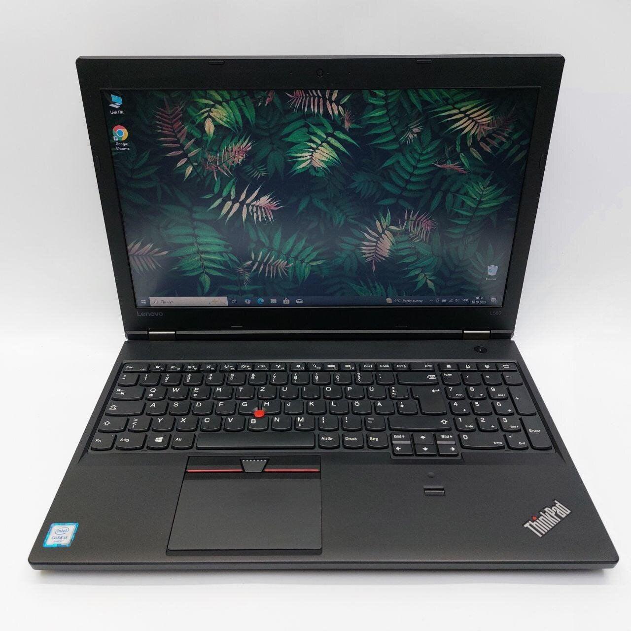 Б/в Ноутбук Lenovo ThinkPad L560 15.6" 1366x768| Core i5-6300U| 8 GB RAM| 256 GB SSD| HD