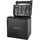 Термопринтер POS чековий принтер Wi-Fi USB LAN з автообрізанням REGO RG-P80B 58/80мм, фото 4