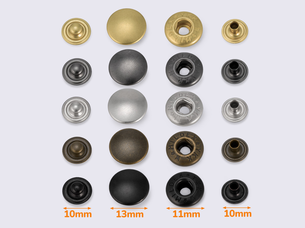 Кнопки металеві 12мм Альфа YKK (20шт), фото 1