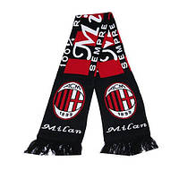 Шарфик зимний для болельщиков двусторонний AC Milan FB-3033