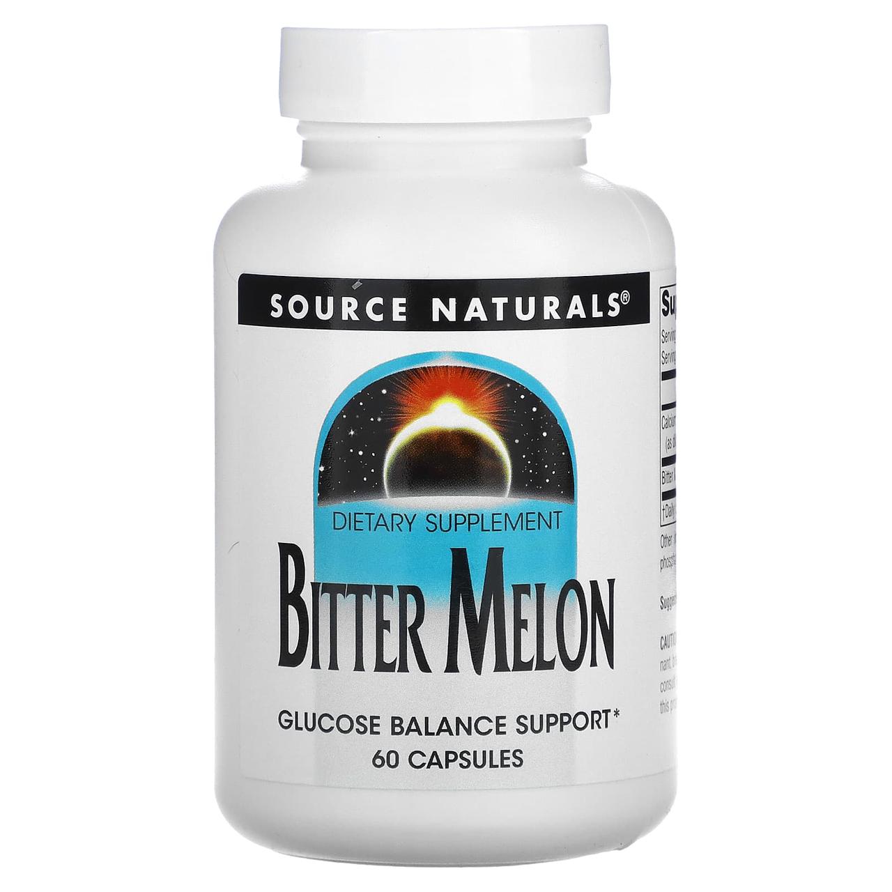 Екстракт гіркої дині, Bitter Melon, Source Naturals, 60 капсул yY., фото 1