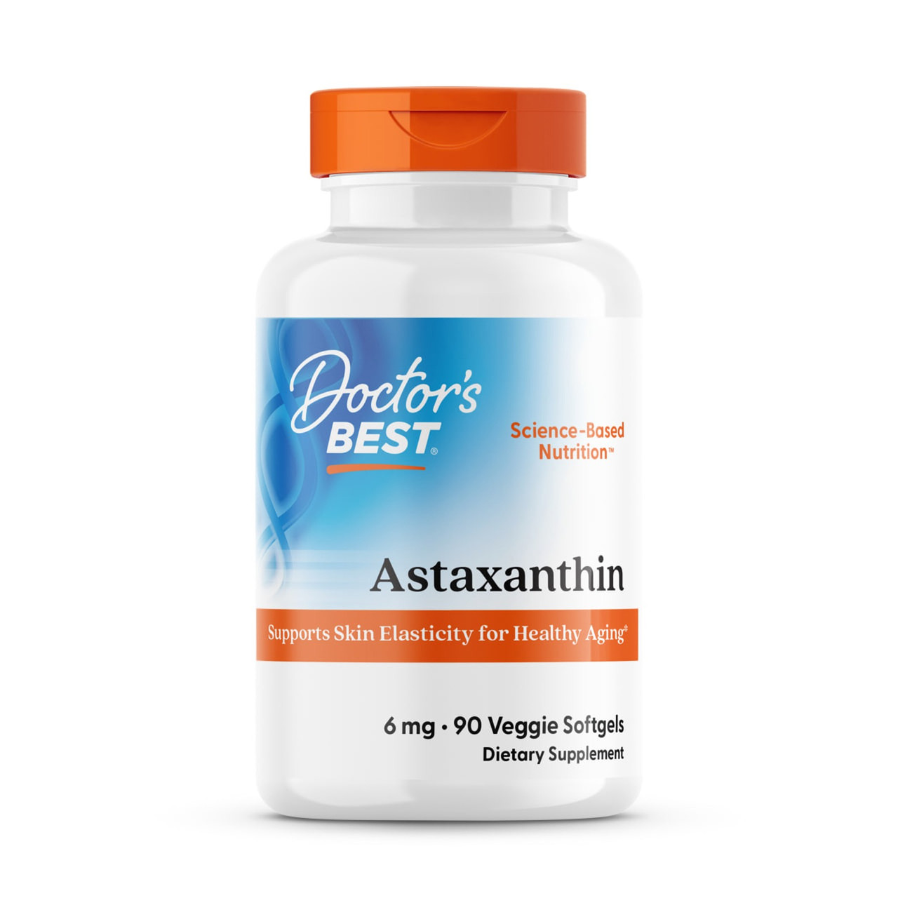 Астаксантин, Astaxanthin, Doctor's Best, 6 мг, 90 гелевих капсул yY., фото 1