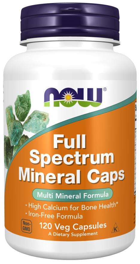 Мультимінерали, Full Spectrum Mineral Caps, Now Foods, 120 вегетаріанських капсул yY., фото 1