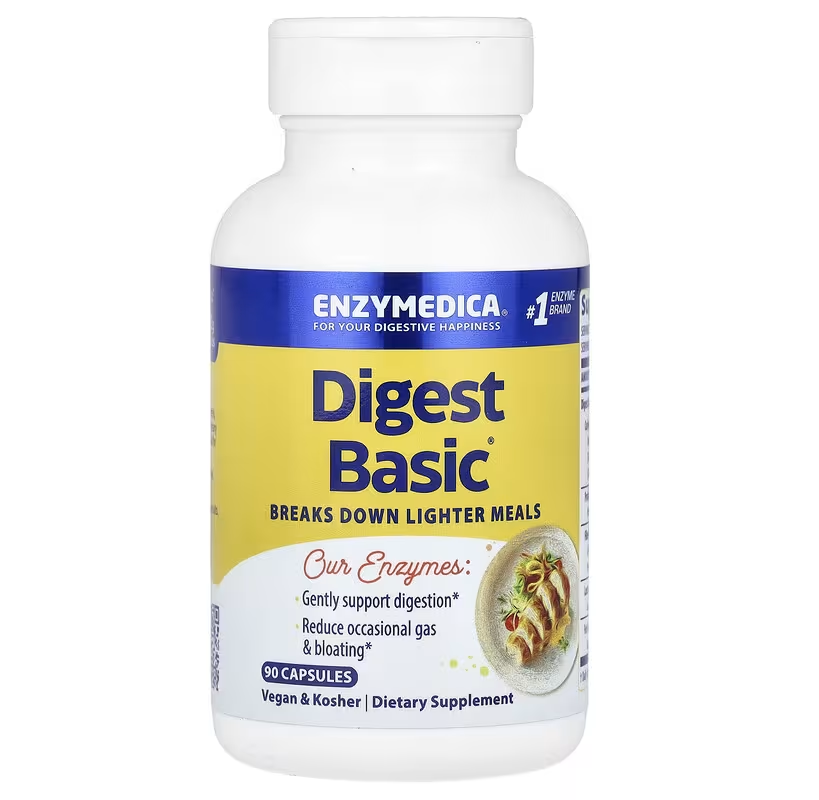 Ферменти для травлення, Essential Enzyme Formula, Enzymedica, 90 капсул yY., фото 1