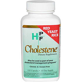 Червоний дріжджовий рис, HPF, Cholestene, Healthy Origins, 120 капсул yY.