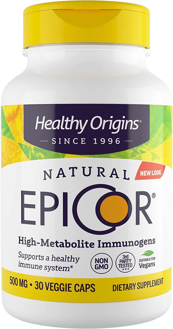 Епікор, EpiCor, Healthy Origins, 500 мг, 30 вегетаріанських капсул yY., фото 1