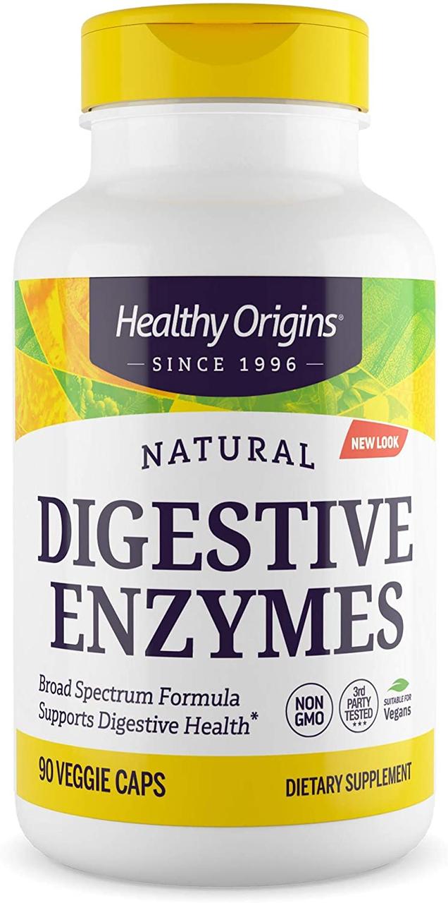 Ферменти для травлення, Digestive Enzymes, Healthy Origins, 90 капсул yY., фото 1