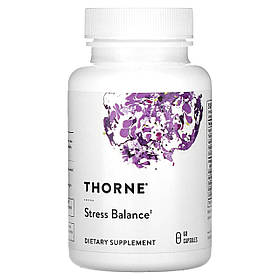 Стрес баланс, Stress Balance, Thorne, здорова реакція на стрес, 60 капсул yY.