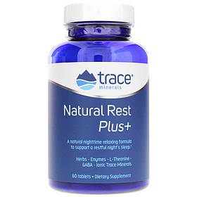 Підтримка сну, NaturalRest Plus+, Trace Minerals Research, 60 таблеток yY.