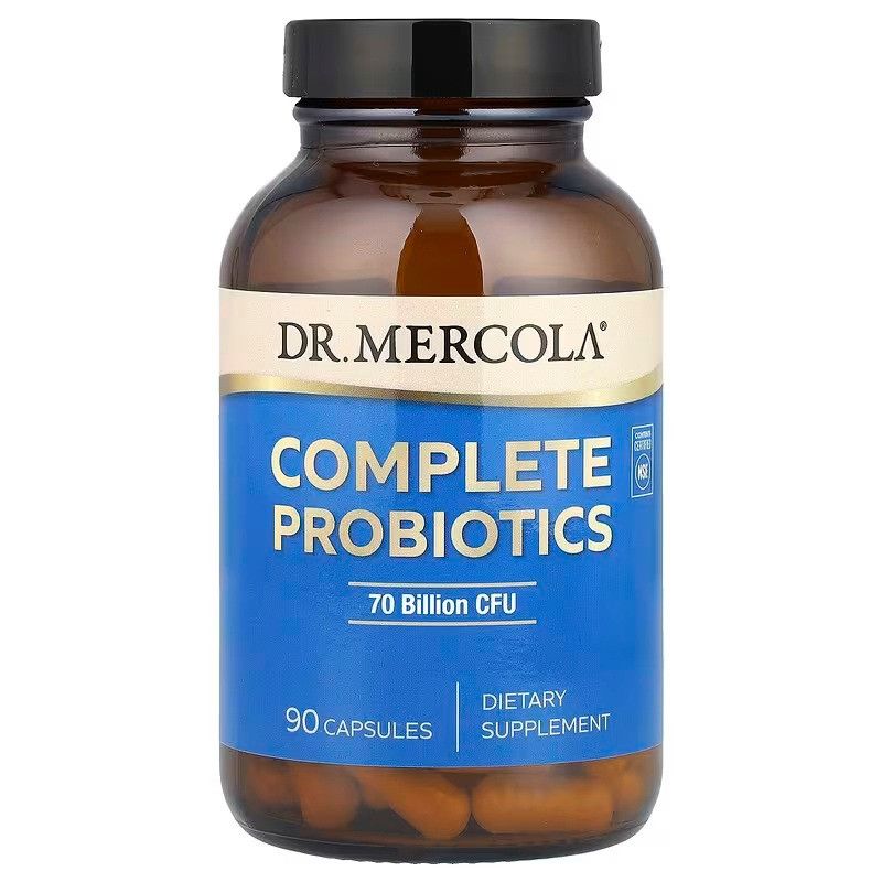 Пробіотики, комплекс, Complete Probiotics, Dr. Mercola, 70 млрд КОЕ, 90 капсул yY., фото 1