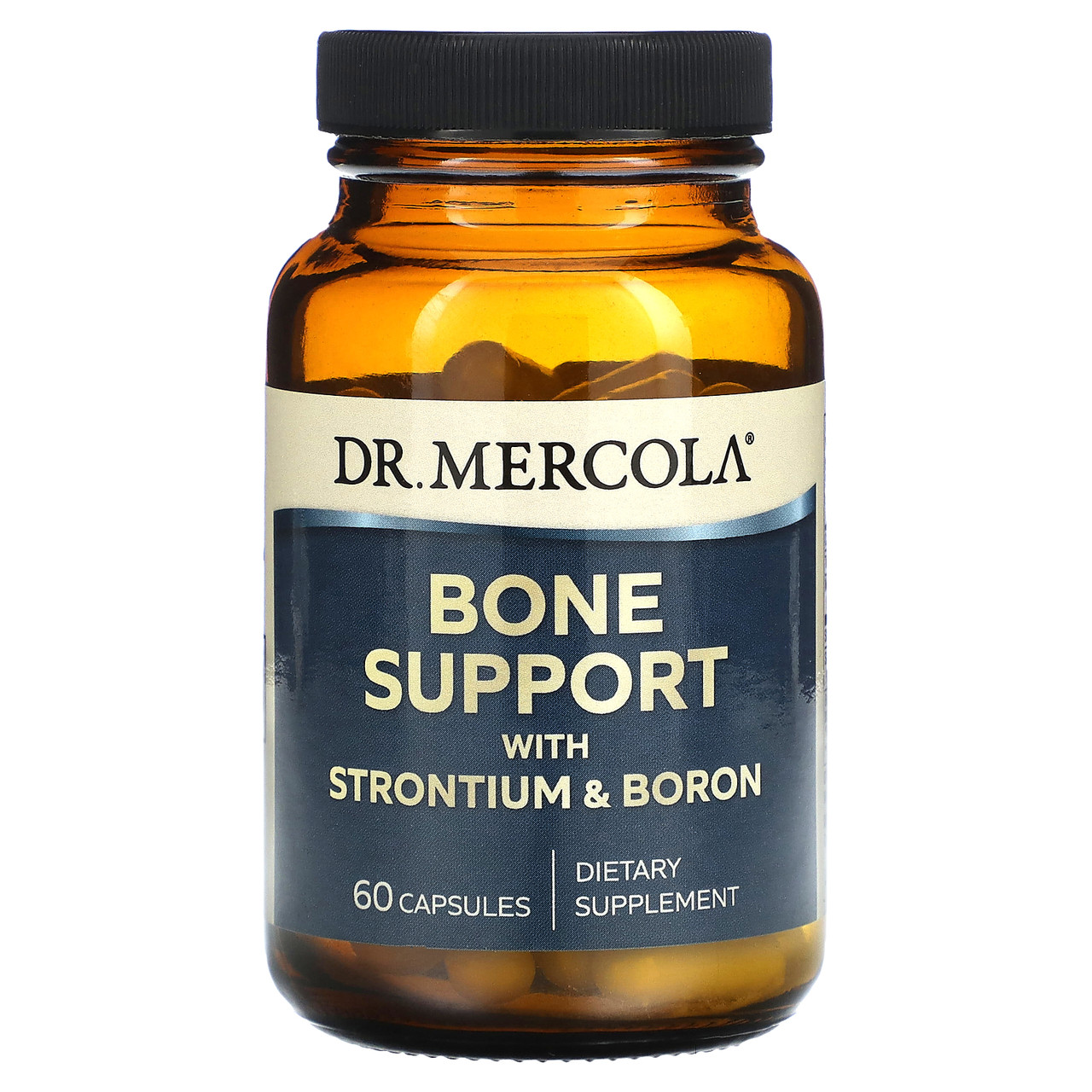 Підтримка кісток, стронцій та бор, Bone Support with Strontium and Boron, Dr. Mercola, 60 капсул yY., фото 1