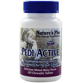 Фосфатидилсерин для активних дітей, Рedi-Active, Nature's Plus, смак ягід, 120 таблеток yY.