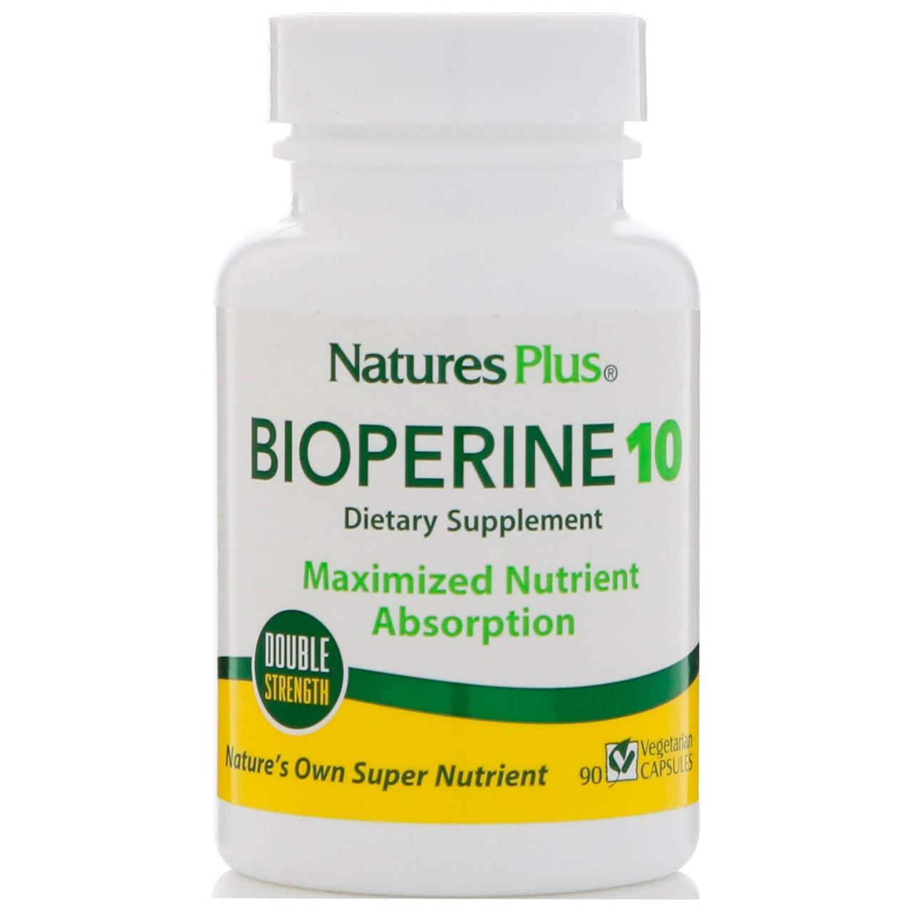 Біоперін, Bioperine, Nature's Plus, 10 мг, 90 капсул yY., фото 1