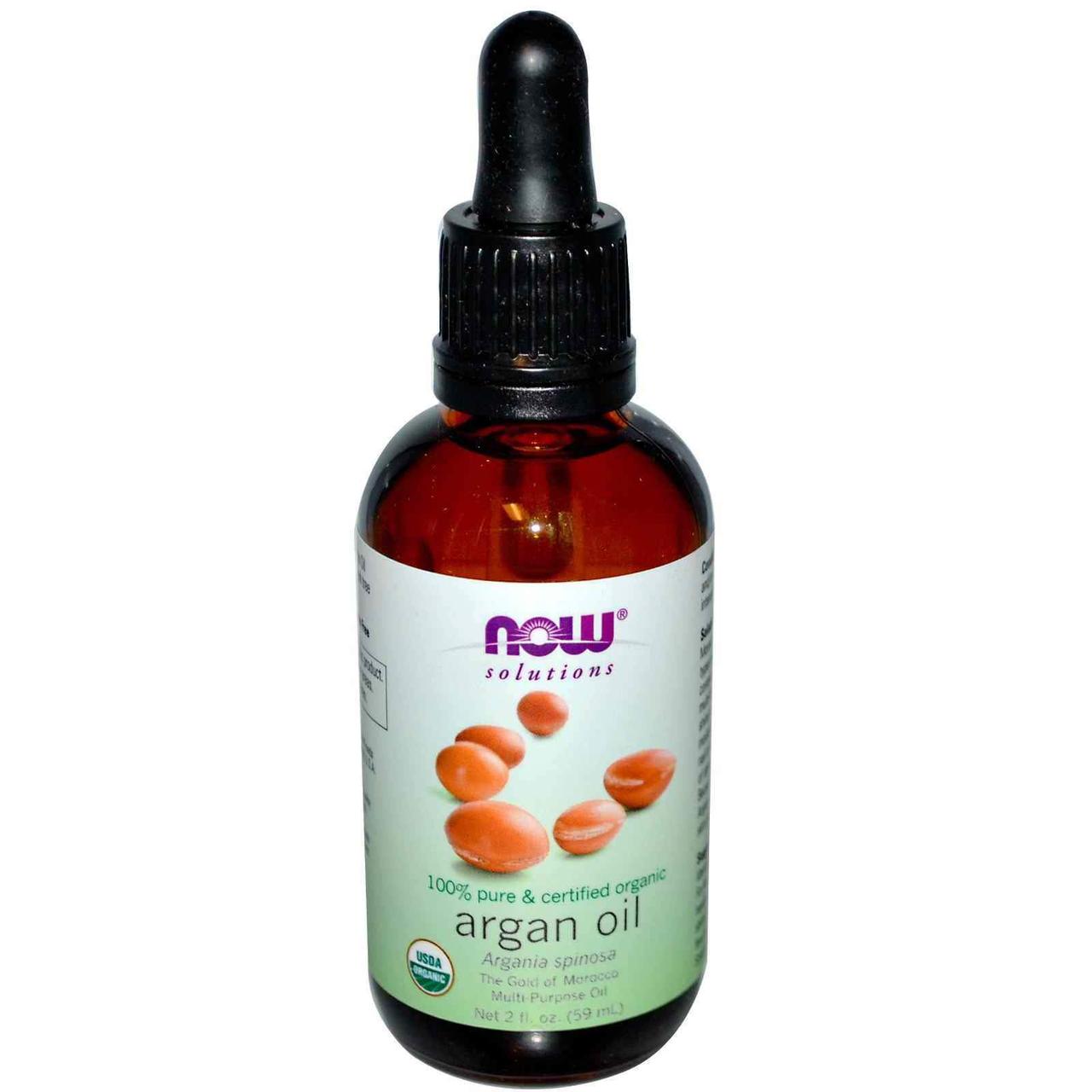 Арганова олія, Argan Oil, Now Foods, Solutions, органічна, сертифікована, 59 мл yY., фото 1
