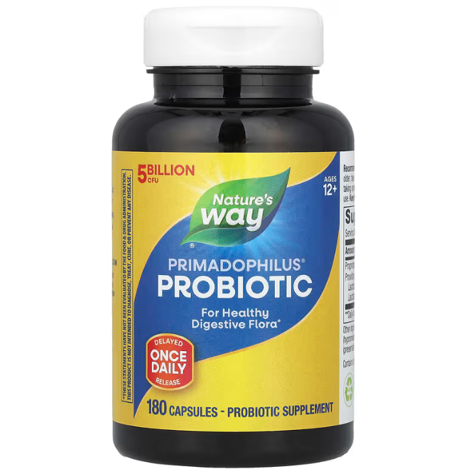 Примадофілус, оригінал, для дітей віком від 12 років, Primadophilus Bifidus, Nature's Way, 5 млрд КУО, 180 капсул yY., фото 1