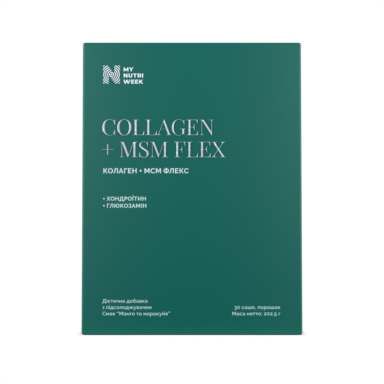 Колаген+МСМ Флекс, Collagen+MSM Flex, My Nutri Week, 30 саше (202,5 г) yY., фото 1