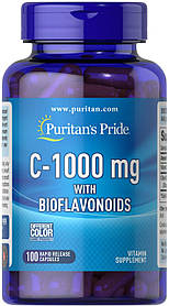 Вітамін С з біофлавоноїдами, Vitamin C with Bioflavonoids, Puritan's Pride, 1000 мг, 100 капсул yY.