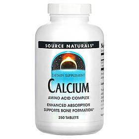 Кальцій, Calcium, Source Naturals, 250 таблеток yY.