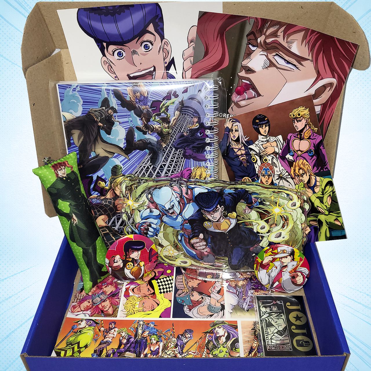 Аніме бокс Неймовірні пригоди ДжоДжо з акриловою фігуркою / JoJo's Bizarre Adventure, фото 1