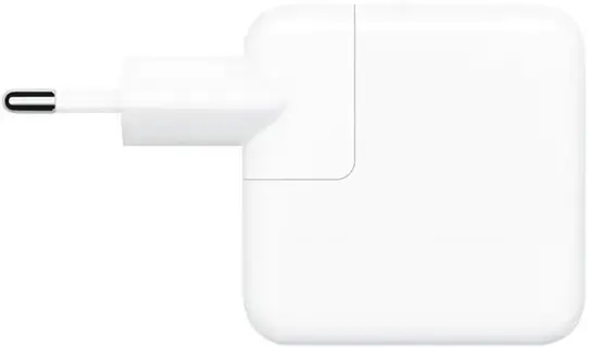 Адаптер живлення для телефона Apple A2676 35W Dual USB-C White (MW2K3)