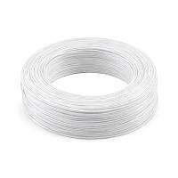 ТОП! Кабель силовой MYSUN гнучкий, мідний, бухта 610м WHITE (24AWG-WT) - (gHome)