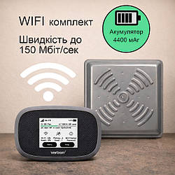 4G інтернет комплект WiFi роутер Novatel MiFi 8800L+антена панельна ENERGY MIMO 24 дБ (1700-2700 МГц)
