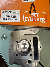 Поршнева ЦПГ  Дельта АЛЬФА Питбайк-125 см3 в сборе 52,4mm алюміній