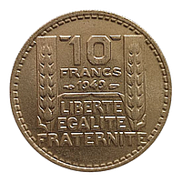 Франція 10 франків, 1949 Без мітки монетного двору