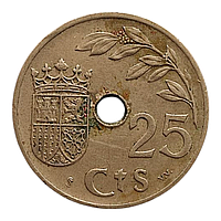 Іспанія 25 сентимів, 1937