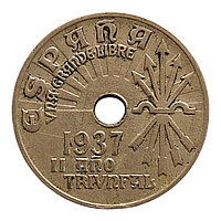 Іспанія 25 сентимів, 1937