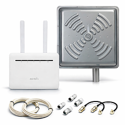 4G комплект Роутер ANTENITI B535-NA + антена ENERGY MIMO 2×24 дБ